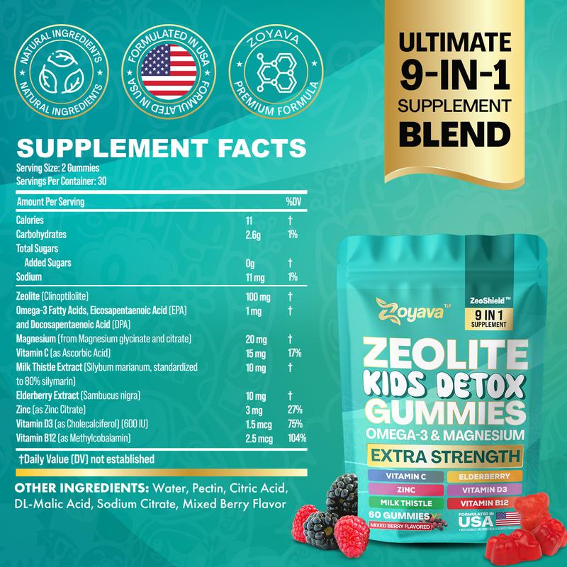 Zoyava Zeolite Kids Detox Gummies