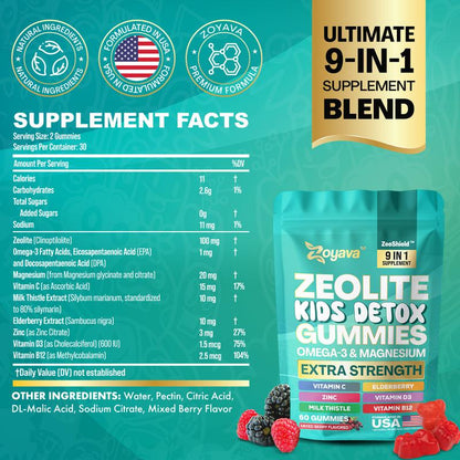 Zoyava Zeolite Kids Detox Gummies